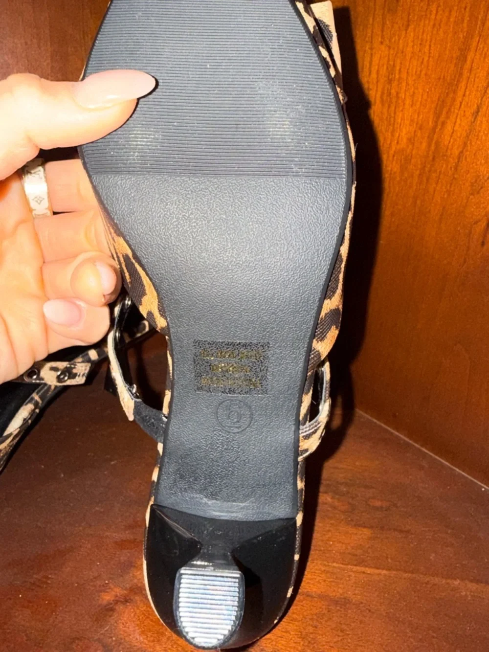 Fashion Nova Bale Hardware Kitten Heel Pumps - Leopard - Picture 9 of 9